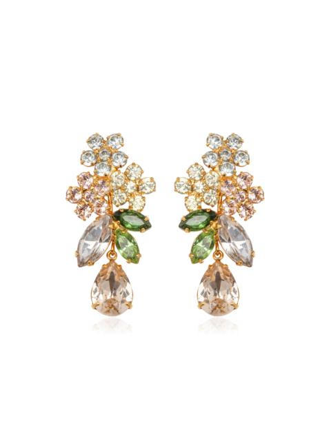 Bouquet 18K Gold-Plated Crystal Earrings multi