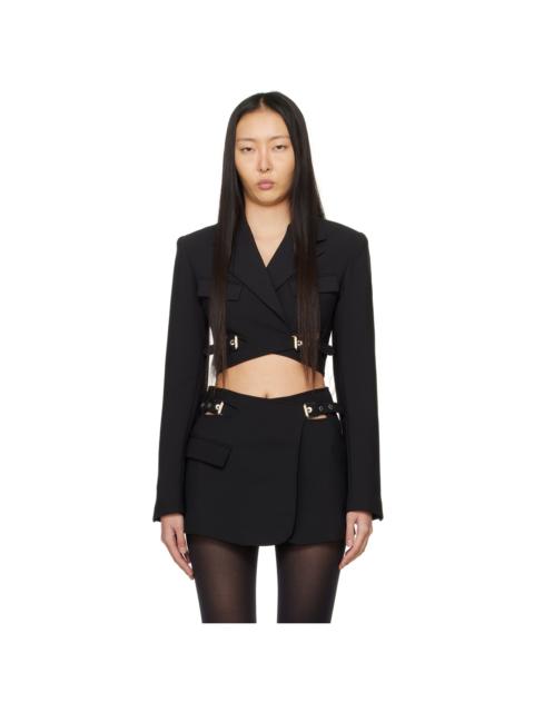 Black Interlock Blazer