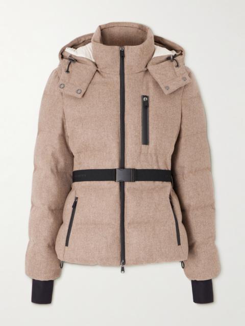 Belted Padded Wool Jacket
