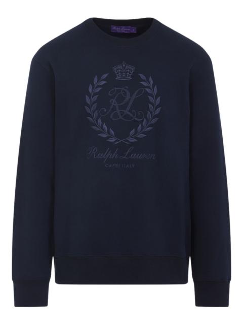 embroidered-logo sweatshirt