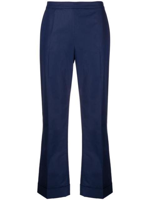 cropped flared trousers
