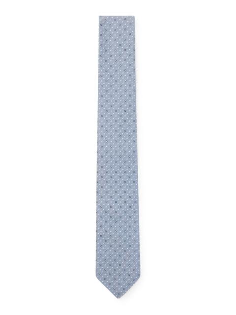 SILK-BLEND TIE WITH DOT MOTIF