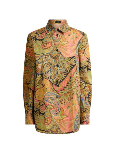 paisley-motif shirt