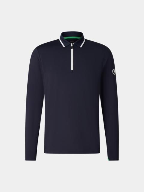 Jonah polo long-sleeved top in Navy blue