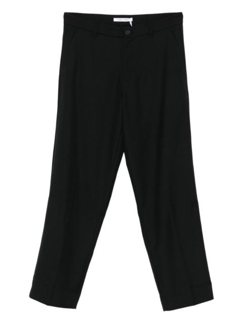 straight-leg tailored trousers