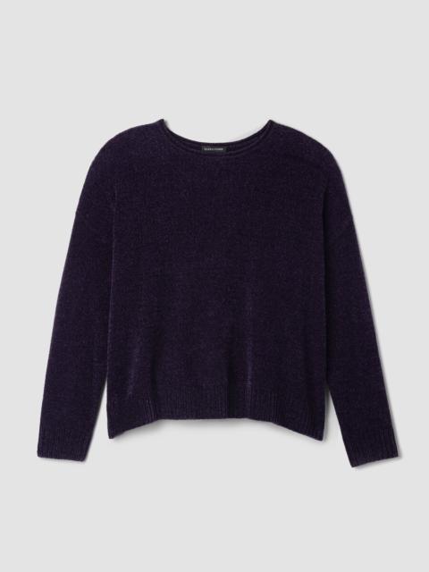 Chenille Blend Crew Neck Top
