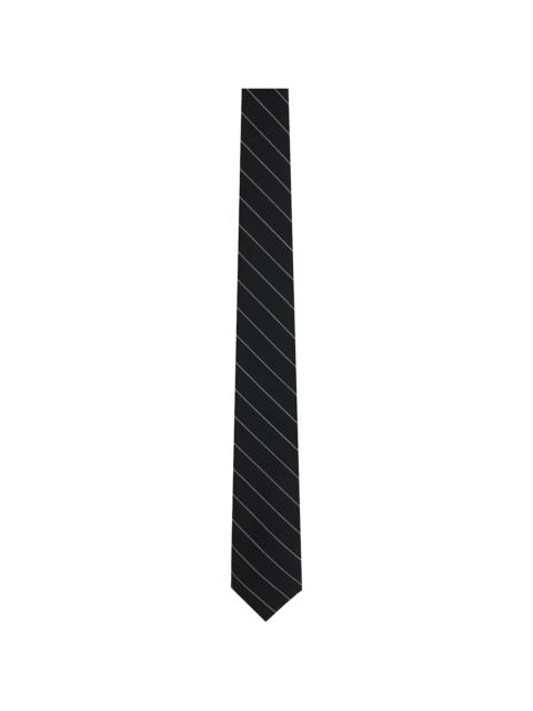 Black Pin Stripe Tie
