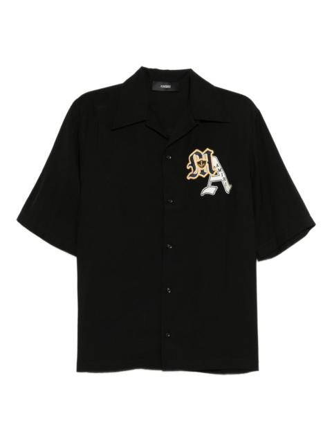 varsity-patch shirt