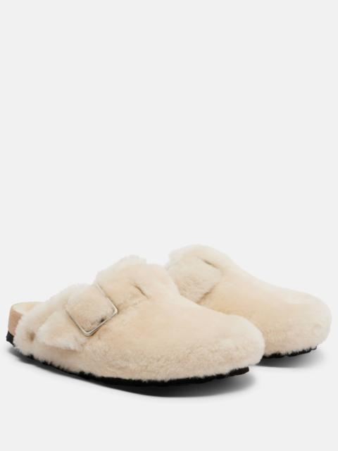 Boston shearling clogs