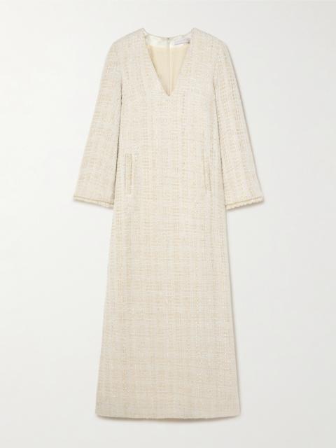 Eponine Metallic Tweed Maxi Dress