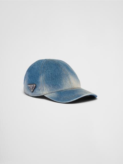 Denim baseball cap