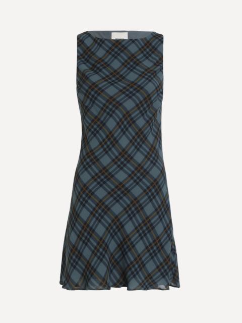 Dale Slate Plaid Mini Dress