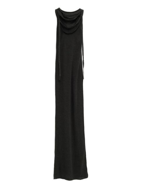 crew-neck maxi dress