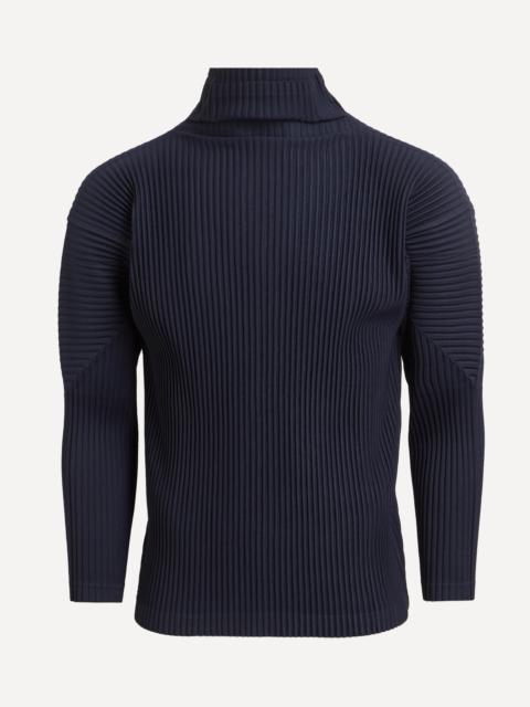 OCTOBER BASICS Pleated Long-Sleeve T-Shirt