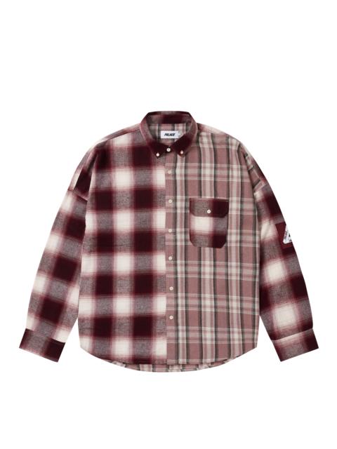 PATCHY FLANNEL SHIRT RED