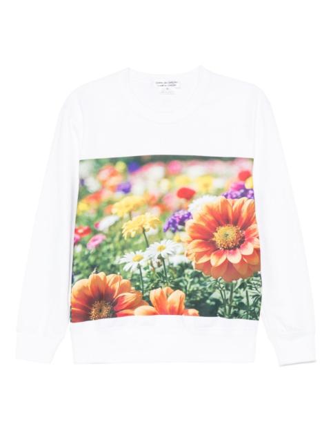 floral-print sweatshirt