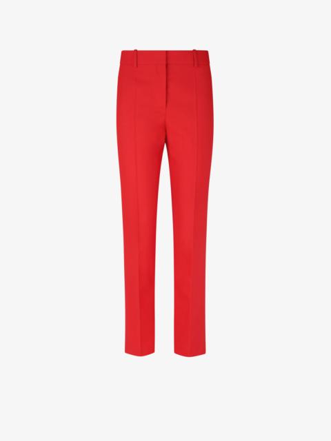 Cigarette pants in lightweight wool