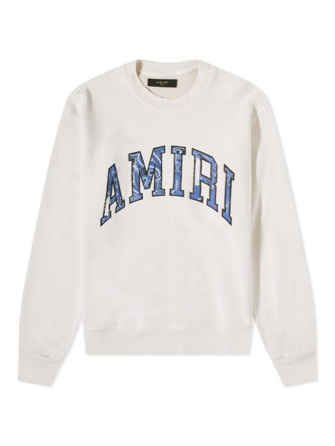 AMIRI Bandana Applique Crew Sweat
