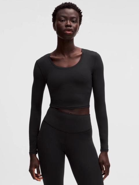 Unrestricted Power Cropped Long-Sleeve Shirt