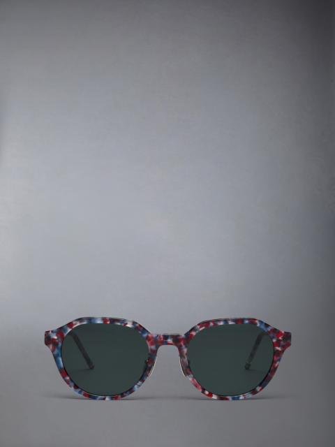ACETATE OVAL SUNGLASSES