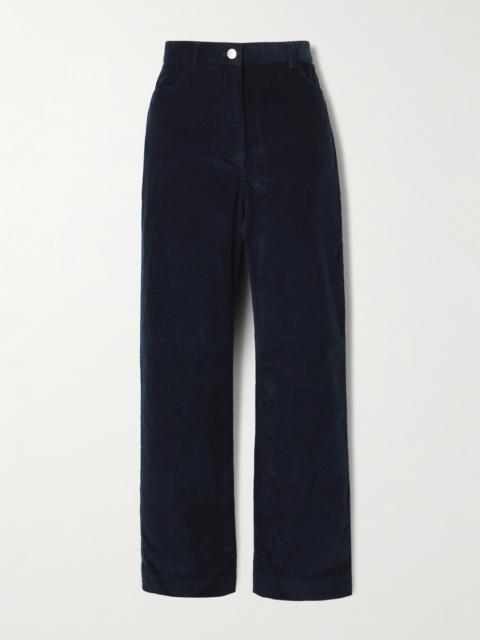 Cotton-corduroy Straight-leg Pants