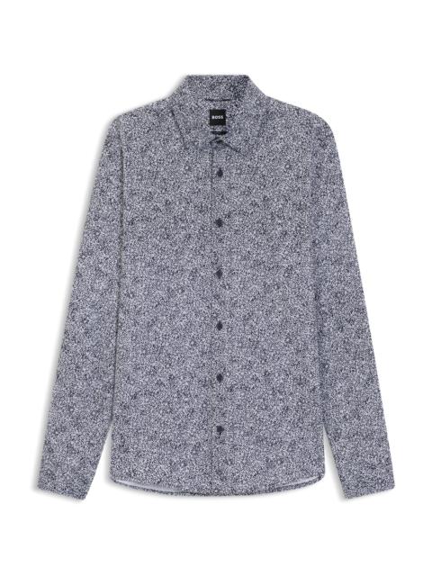 PRINTED SLIM-FIT SHIRT IN A COTTON BLEND