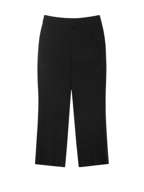 STEP HEM PANTS BLACK WOOL