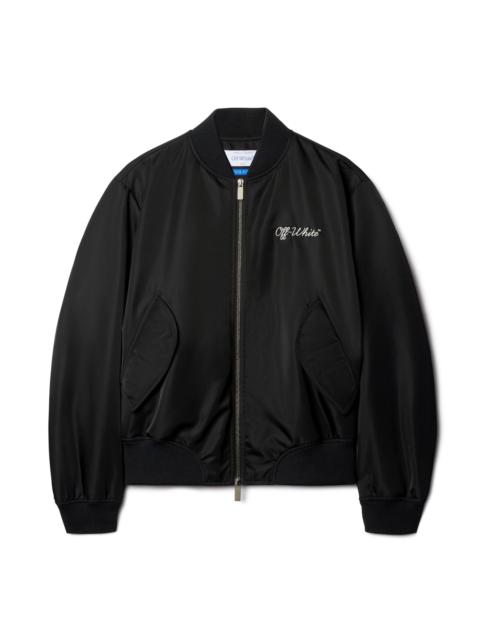 Black Script Varsity Jacket