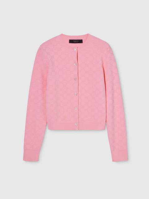 GG fine fabric jacquard cardigan