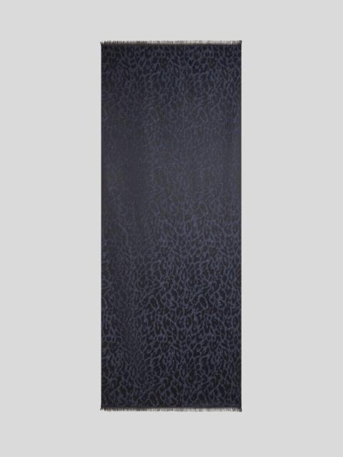 WOOL-BLEND SCARF WITH ANIMAL MOTIF