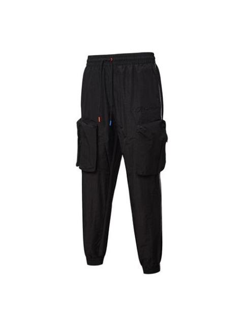 PUMA x ATTEMPT Crossover Casual Drawstring Woven Long Pants Black 598944-01