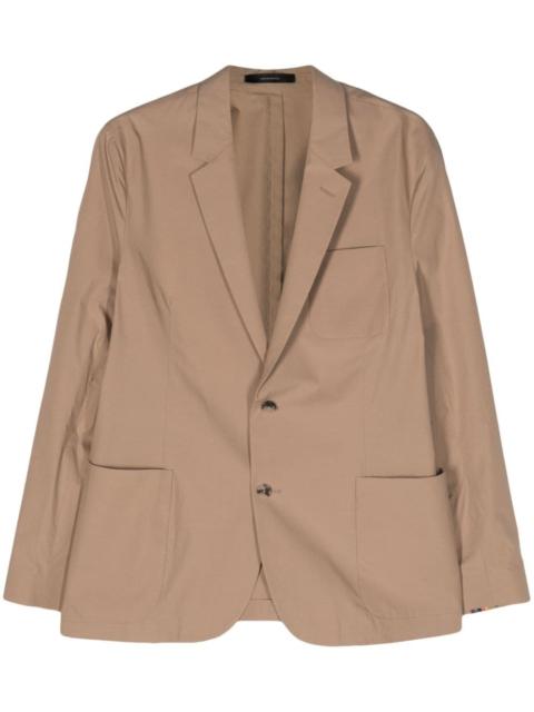single-breasted cotton blazer