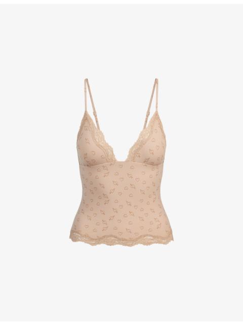 Fits Everybody Triangle Lace Camisole Top
