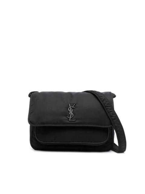 Niki YSL-plaque messenger bag