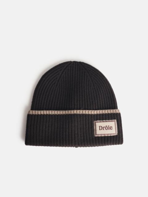 'LE BONNET LAINE' BROWN MERINO WOOL BEANIE