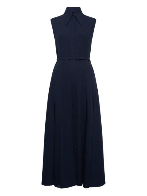 Durand pleated belted maxi dress