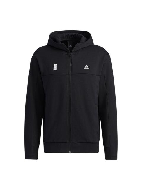 adidas Wj Htt Series Athleisure Casual Sports Hooded Jacket Black GP0909