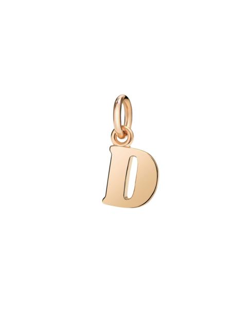 ROSE GOLD LETTER D CHARM