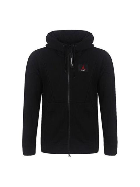 Air Jordan Sports Coat Flight AJ4 Hooded Men Black AV2291-010