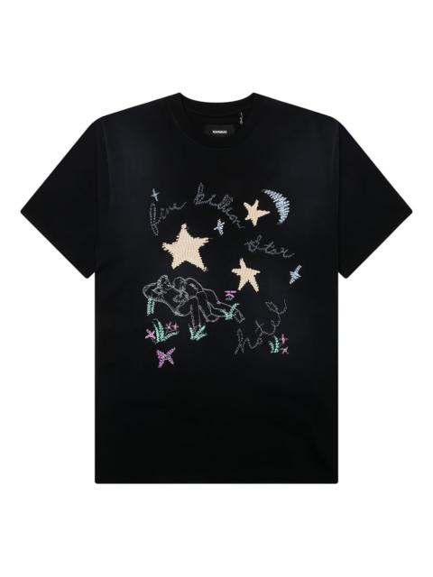 star-embroidered T-shirt
