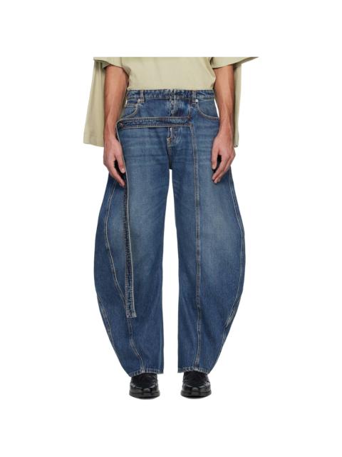 Blue 'The Denim Strap' Jeans