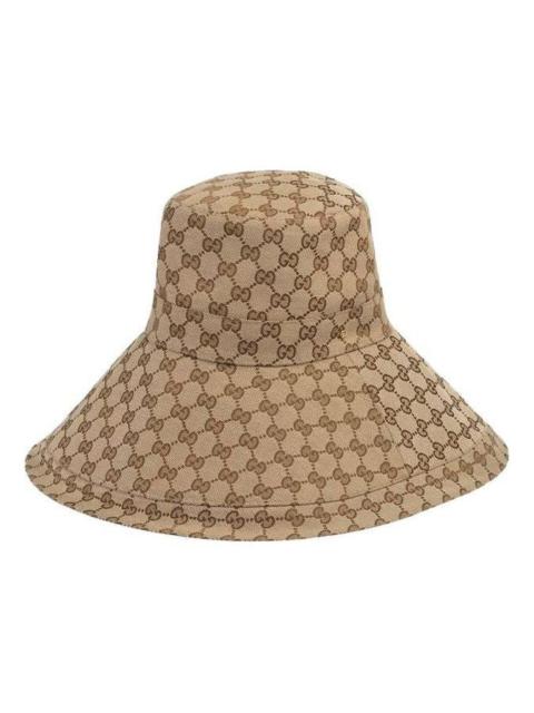 Gucci GG Canvas Wide Brim Hat 'Beige/Ebony' 631958-KQW00-9700