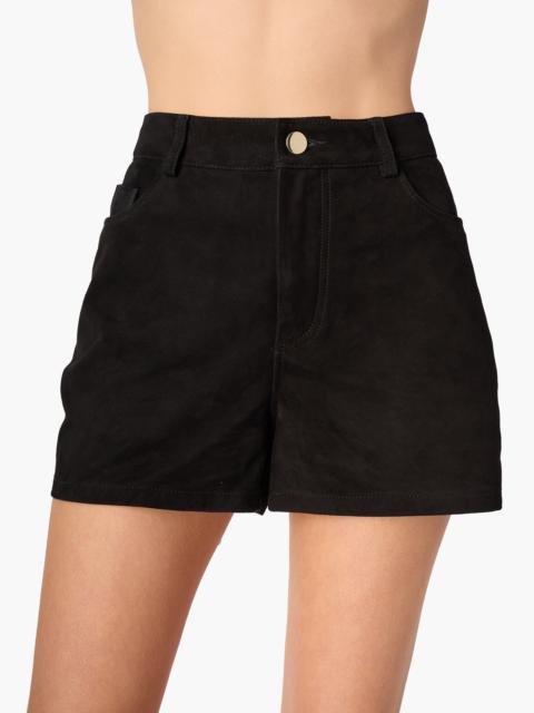 TRAVIS SUEDE SHORT BLACK