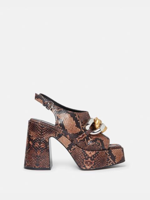 Skyla Alter Python Chain Platform Sandals