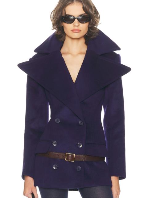 The Dramatic Collar Peacoat