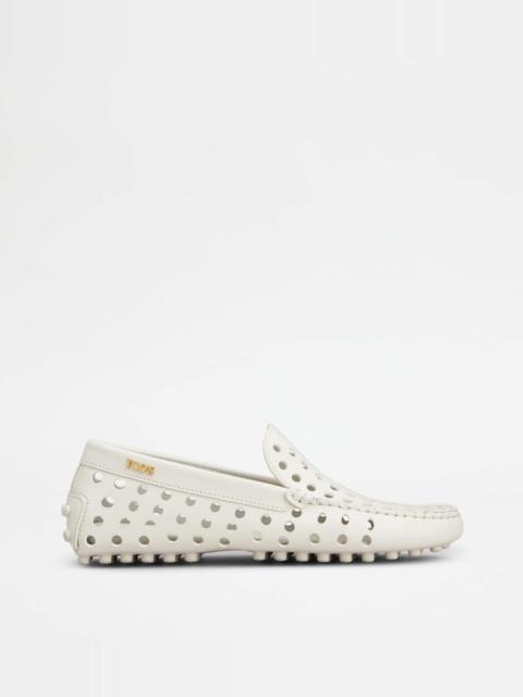 GOMMINO LOAFERS IN LEATHER - WHITE