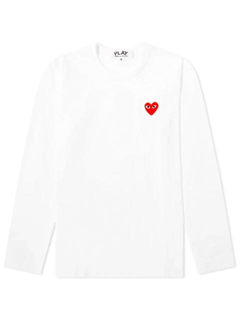 Comme des Garcons Play Women's Long Sleeve Basic Logo T-Shirt