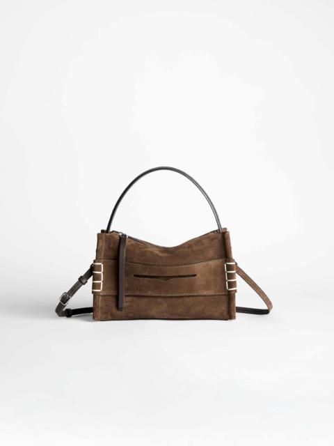 SMALL LOAFER BAG IN BROWN SUEDE
