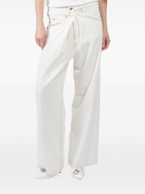 button-fastening jeans