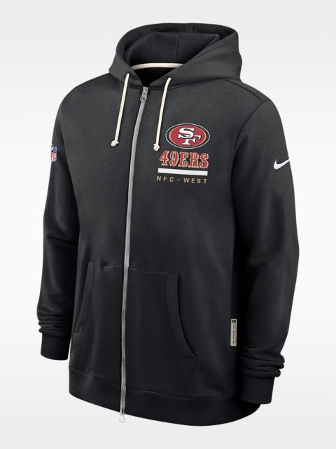 San Francisco 49ers Utility Player Sideline Men's Nike Dri-FIT NFL Full-Zip Hoodie